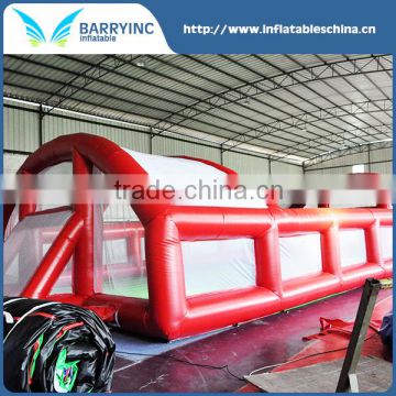 Hot sale inflatable football pitch / inflatable water soccer field