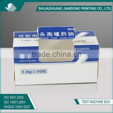 Special Paper Box for Injection Bottle Use