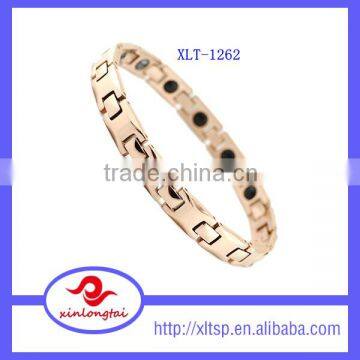 Black Heart Couple Anti-radiation Magnetic Bracelet Stainless Steel Energy Bracelet photo-4