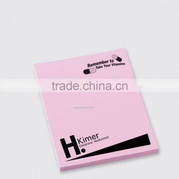 Lovely custom sticky notes sticky note pad/ fridge magnet notepad