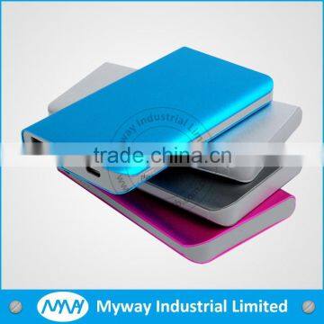 New product Aluminum alloy ultra slim power bank,card size slim power bank 4000mah,slim portable power bank