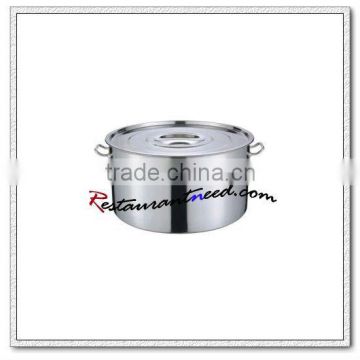 S155 Stainless Steel Soup Pot With Flat Cover