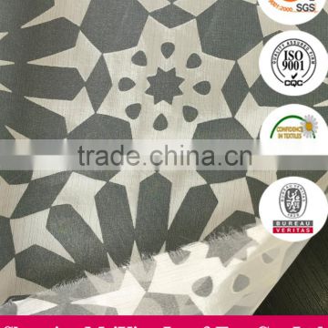 Keqiao hot sell 65%polyester 35%cotton woven TR burn-out fabric