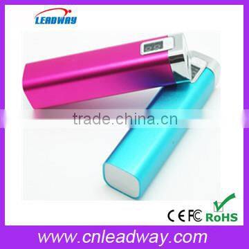 2600mAh mobile power bank with digital indicator