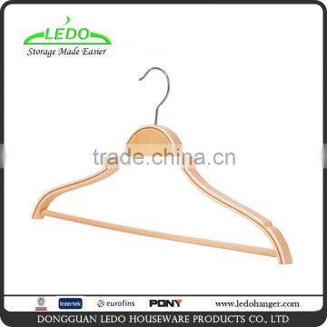 Pants Laminated Wooden Suit Hanger with Locking Bar