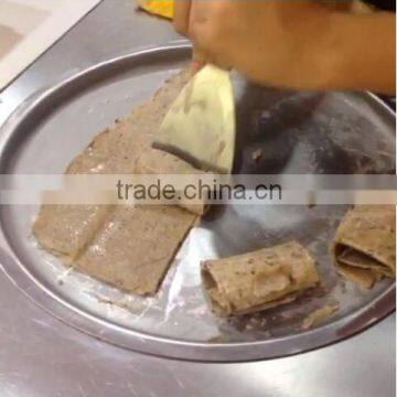 Shentop STFLA-S150 Big 50*50CM Square Pan Roll Frying Ice Cream Machine Stainless Steel Roll Frying Ice Cream Machine photo-4