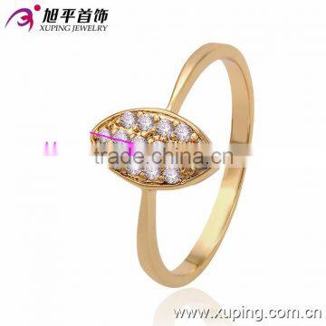 13385 Xuping fashion jewelry China wholesale 18k gold ring designs luxury glass rings charm jewelery for women