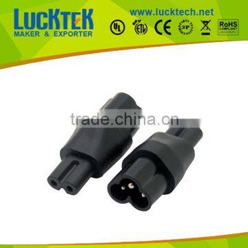 IEC320 power adapter , C6 micky 3pin to C7 power adapter Plug