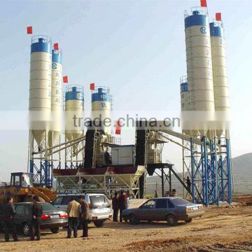 stationary concrete batching plant, wet mix concrete batching plant HZS60