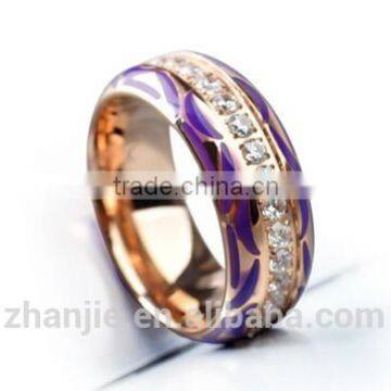 China factory direct wholesale jewelry ring fashion jewelry wholesale stainless steel colorful jewelry