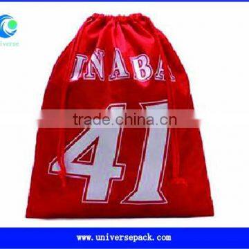 Silk printing cheap nylon drawstring bag wholesale