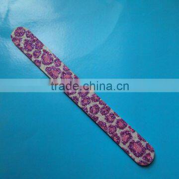 ZJC-0110 17.8cm Double side promotional gift nail file with flesh pattern