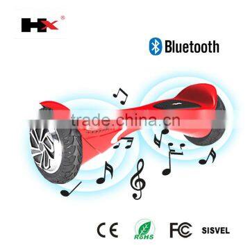 HX Patented 8 Inch Self Balancing Scooter With Bluetooth Speaker