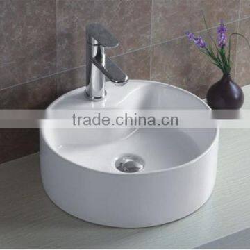 Sanitary Ware Ceramic Basin White Round Shape Single Hole Wash Basin New Desigh Hot Sale Best Quality Art Basin YB002 photo-3