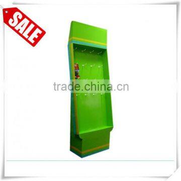 6 tiers hooks key rings cardboard display stand