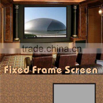 Factory Price Black Velvet Fixed Frame Projection Screen Classroom Screen for Business Meeting Room Screen photo-2