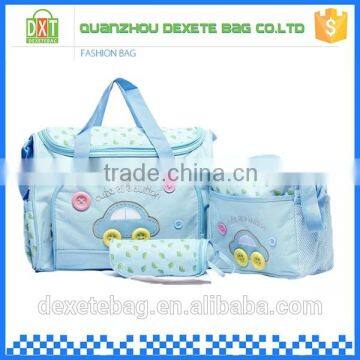 Microfiber tote cartoon azure nappy changing bag