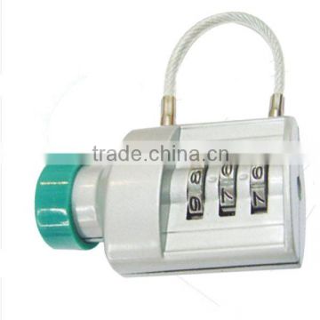 Vial Shaped Cable Lock, Digital shaped cable lock,3-dial cable combination padlock