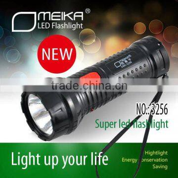 Promotion 3256 LED flash light with rechargeable function