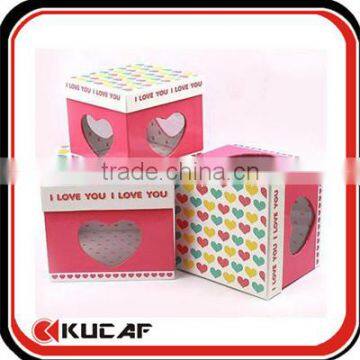 2016 paper box with window for cups