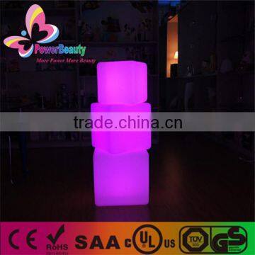 2016 hot items mini cube square decoration outdoor colorful 3d light cube