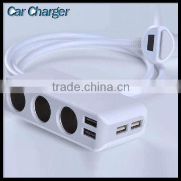 3 Cigarette Splitter 4 Port Usb Traverl Socket Charger