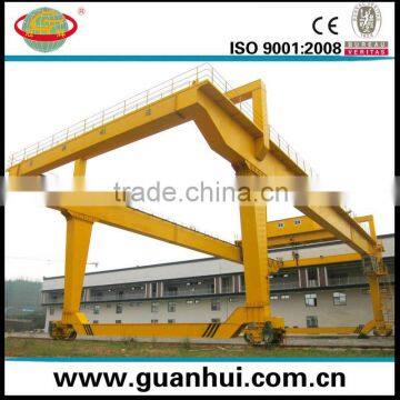 mobile electric double girder port gantry crane