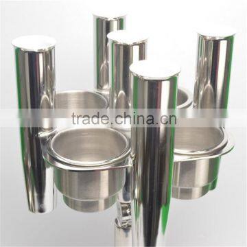 Stainless Steel Collector 5 Rod Holders with 4 Cup Holders Cluster Rod Holder