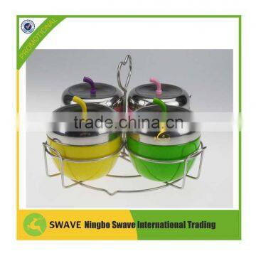 2016 Apple Shape Colorful Stainless Steel Seasoning Pot P77150 photo-6