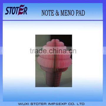 Red ice cream sticky note sticky note & memo pad