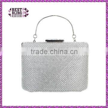 luxury women round shape rhinestone crystal cheap purse clutch ( C449)