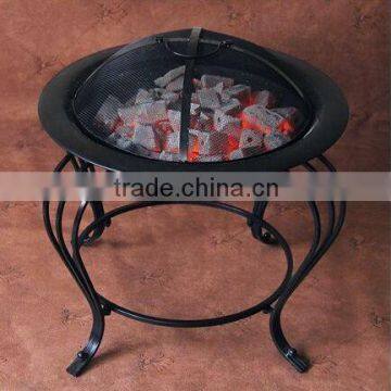 Metal outdoor fire pit