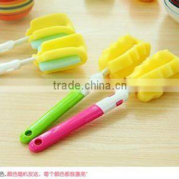 Bottle Cleaning Brush/ Cup Brush Sponge/foldable Cleaning Brush Sponge photo-4