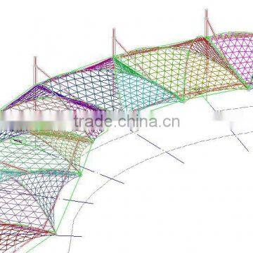 PVDF Tensile Fabric Architecture Membrane Structure for Walkway Cover photo-5