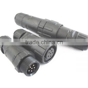 M14 6 pin connector led cable connector water-resistant connector