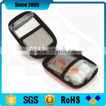 promotion waterproof eva first aid kit box with mesh pocket