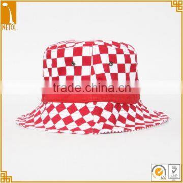 Female Printed Multi Panels 100% Cotton Custom Bucket Hat Wholesale photo-2