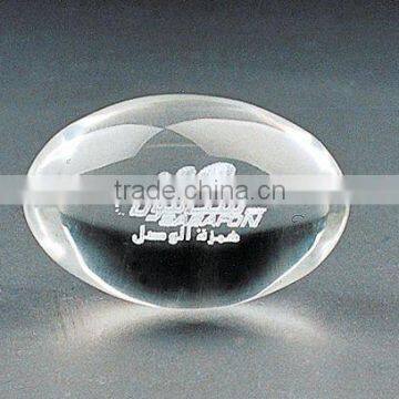 pure crystal words laser in egg for business gift engraved (R-0101))