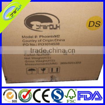 Custom size corrugated shipping carton box