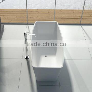 Resin Stone Japanese Soaking Tub Round Bathtub for Bathroom Furniture,freestanding Solid Surface Bathtub photo-4