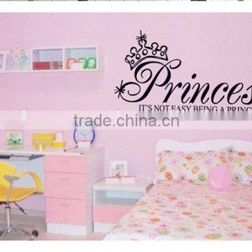 Large Girl room Princess decor vinyl word stickers for walls