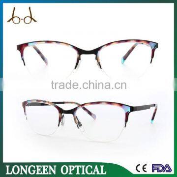 G3625-LQ0065 Elegant lady smart glasses frames half rim glasses