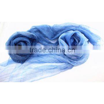 100% wool silk blended scarf