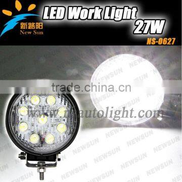 Manufacture Of led working light for Driving/offroad/boat led working lamp For 4x4 For SUV 27w led work light