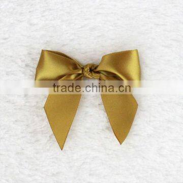 Solid Gift Satin Pre-Tied Ribbon Bow For Box Package,Cake Box,Candly Box