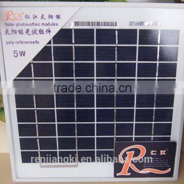 High efficiency 5W poly solar module