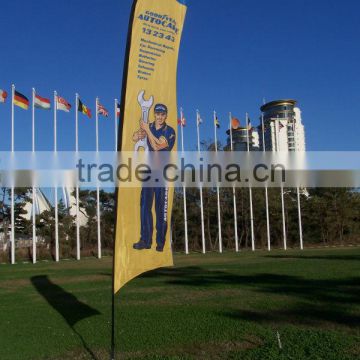 Outdoor Advertising Flying Beach Feather Flag