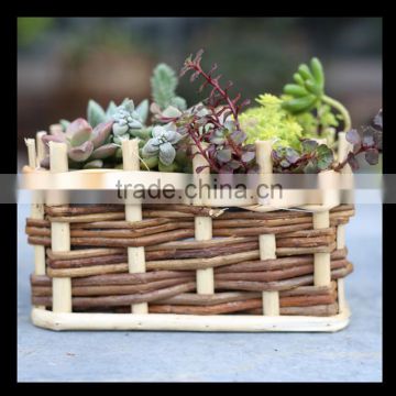 rectangle willow basket