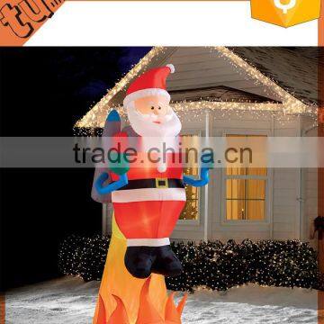 hot sell inflatable christmas santa claus inflatable Santas with led light inflatable christmas decoration for santa decoration