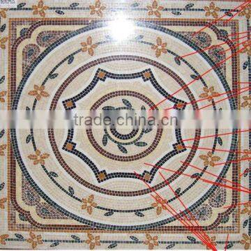 top quality multi-shape marble mosaic medallion